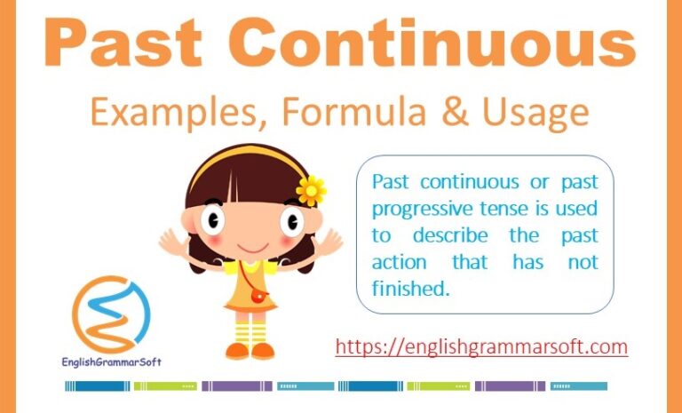 Simple Past Continuous Tense Examples