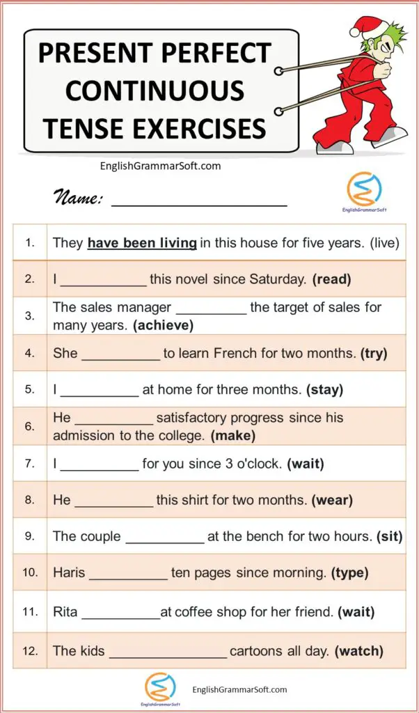 Present Perfect Continuous Tense Rules, Structure and Examples ...