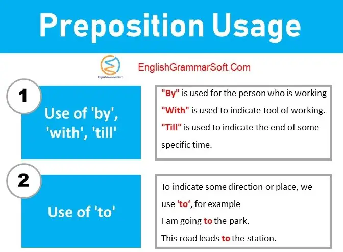 preposition usage and examples