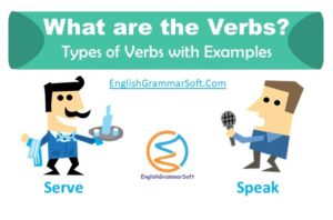 What are the verbs in English? | Types of Verbs and Examples