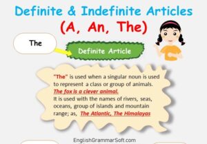 Definite and Indefinite Articles (A, An, The) Rules, Examples & Definition