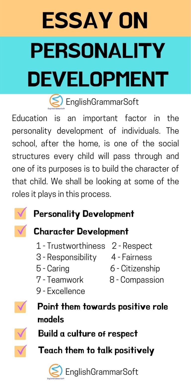 essay writing importance of education in personality development