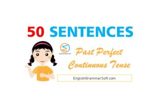 Past Perfect Continuous Tense Sentences in English (Affirmative, Negative & Questions)