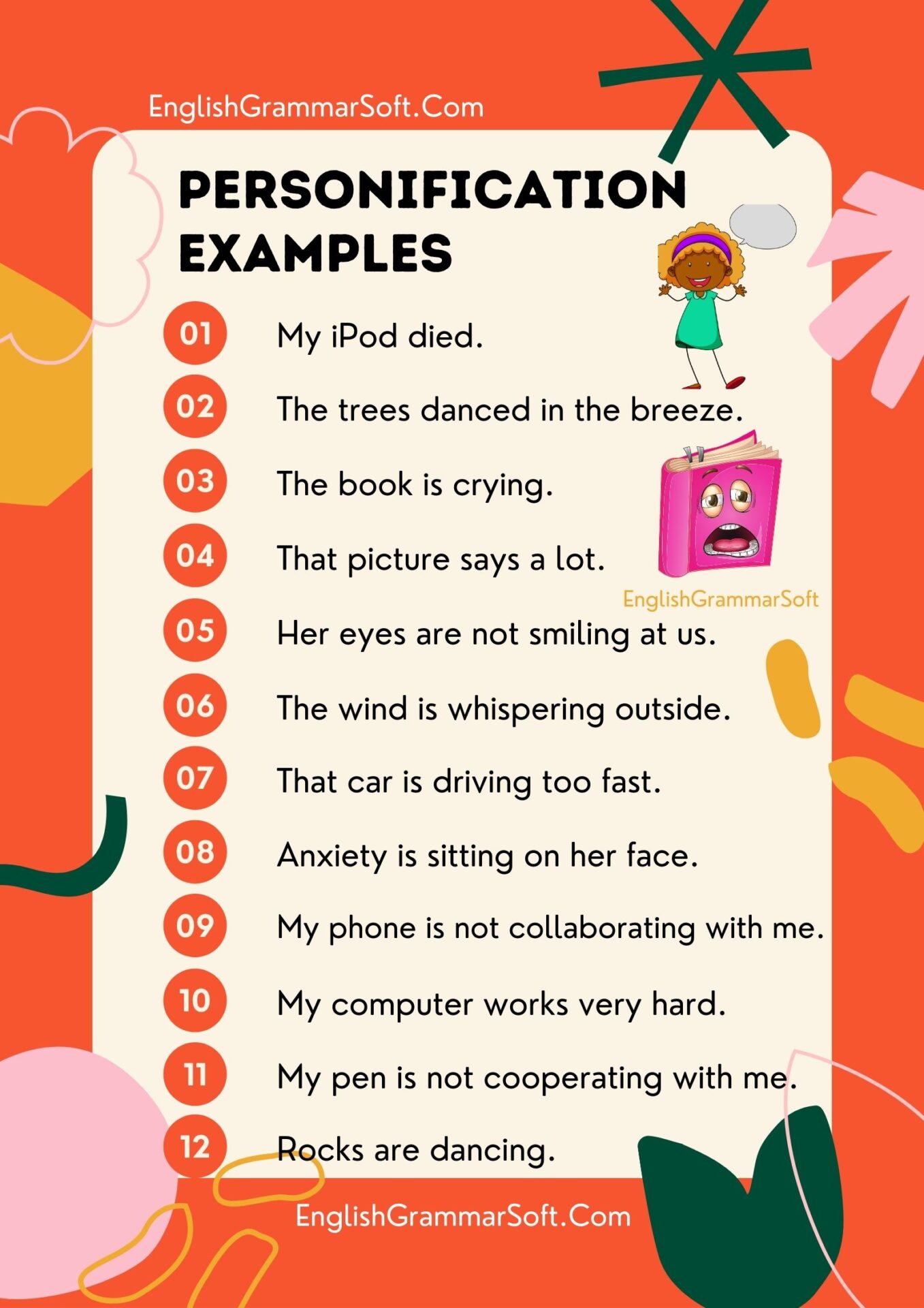 Personification With Examples Personification In Poems And Literature Englishgrammarsoft