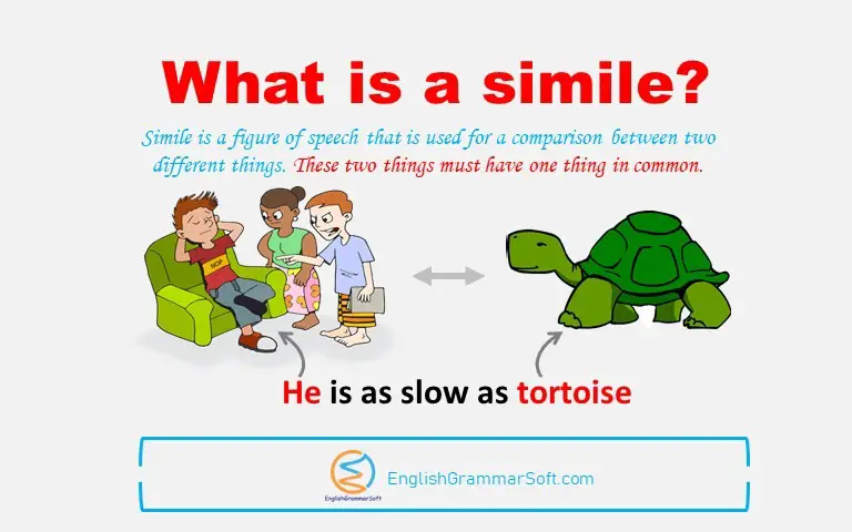 What is a simile in literature - Simile Examples