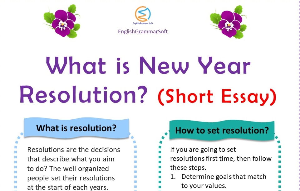 new year resolution essay