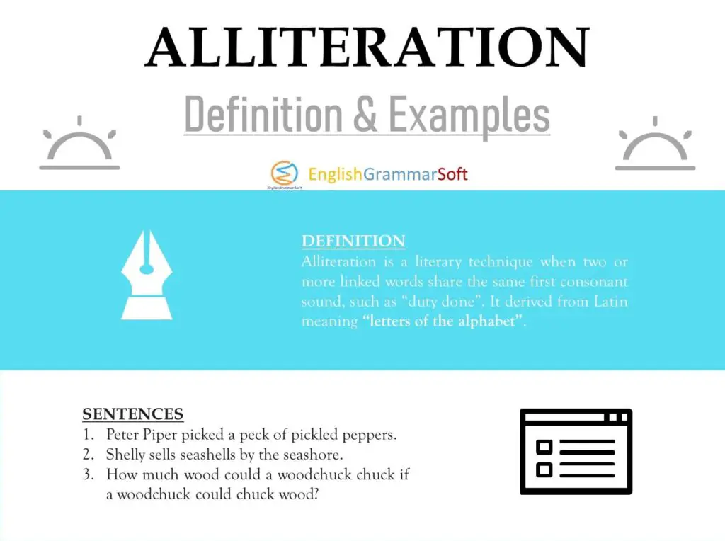 Alliteration Examples in Literature | Alliteration in a Sentence ...