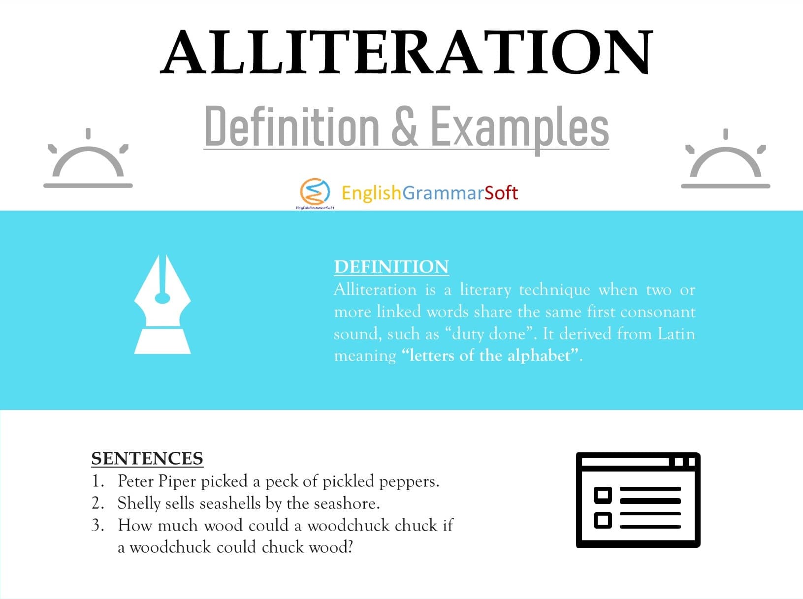 Alliteration Examples In Literature Alliteration In A Sentence 