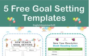 5 New Year Goal Setting Templates 2023