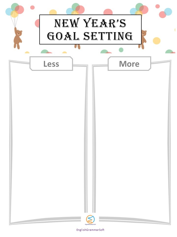 New Year Goal Setting Templates