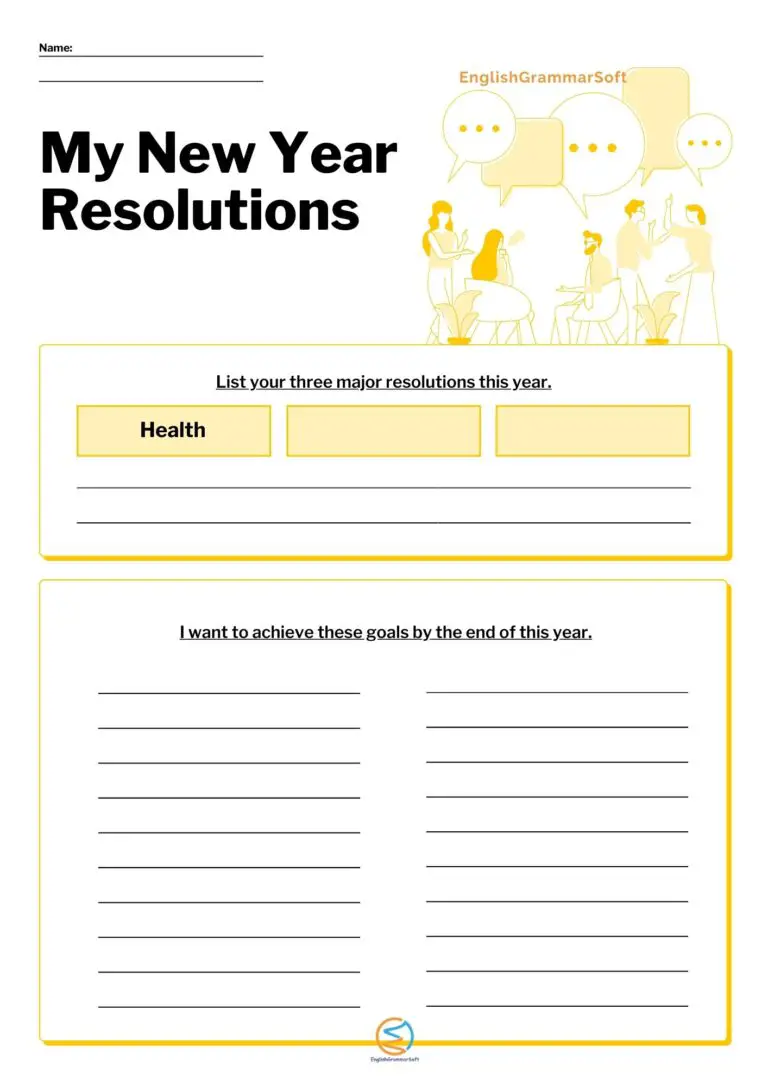 New Year Resolution Printables 2023 (7 Free Templates) Updated