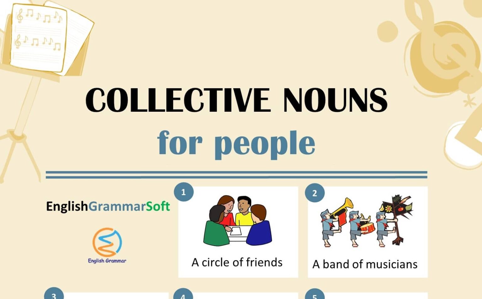 List of 80+ Collective Nouns for People - EnglishGrammarSoft