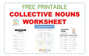 Free Printable Collective Nouns Worksheet with Answers