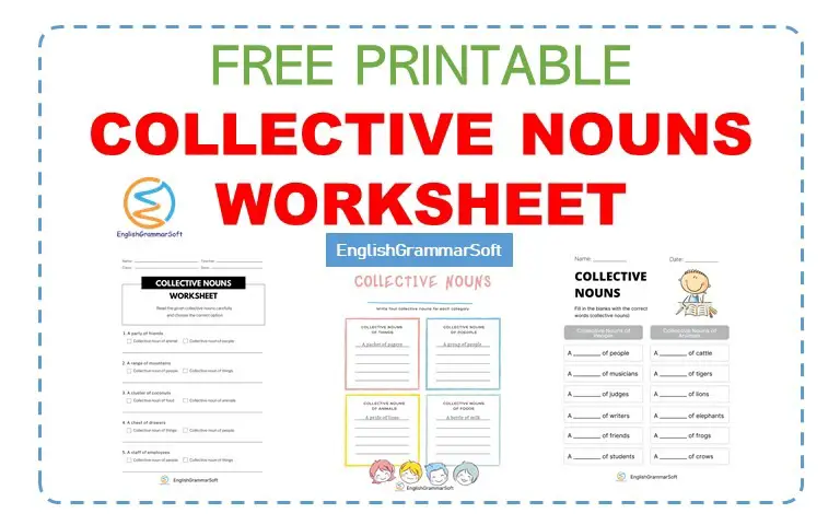 Free Printable Collective Nouns Worksheet