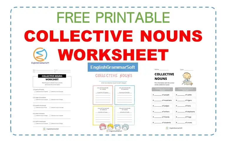 Free Printable Collective Nouns Worksheet