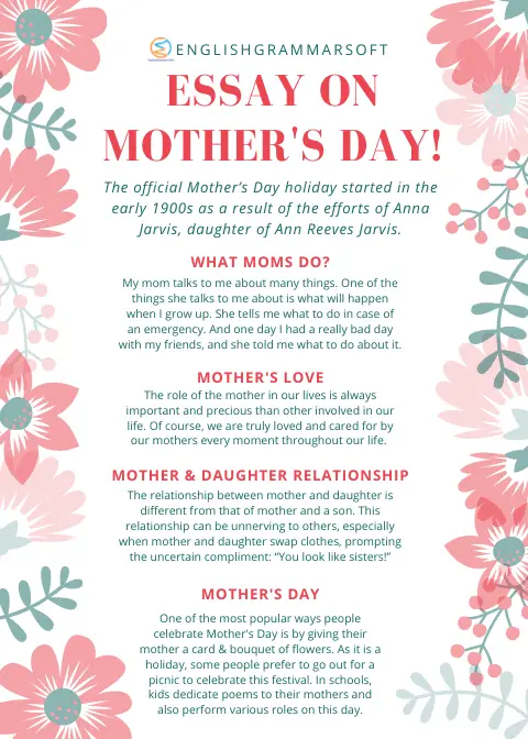 Essay on Mother's Day