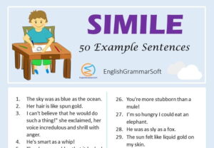 50 Sentences of Simile (Common Examples of Simile)