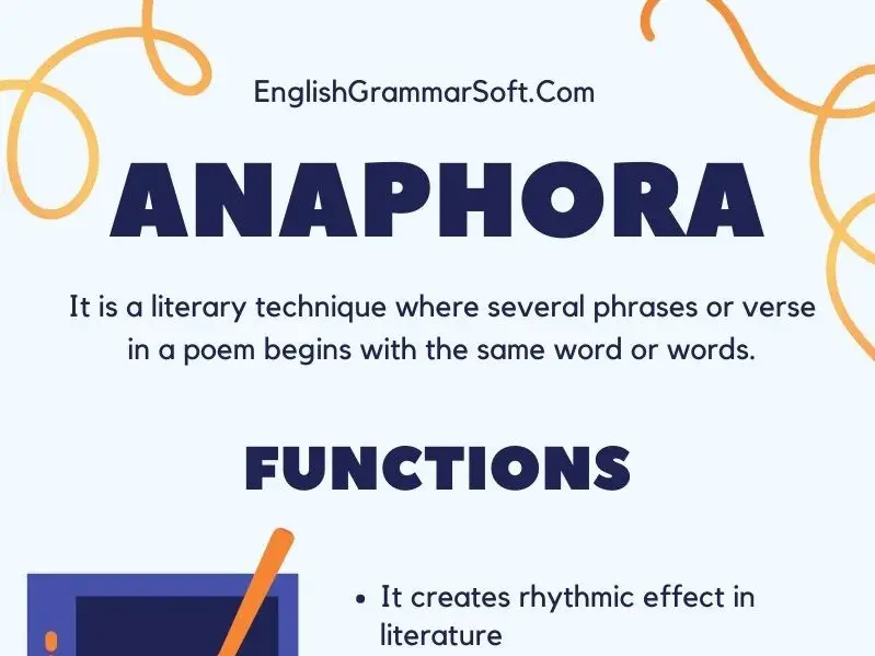 What Are 5 Examples Of Anaphora In Poetry