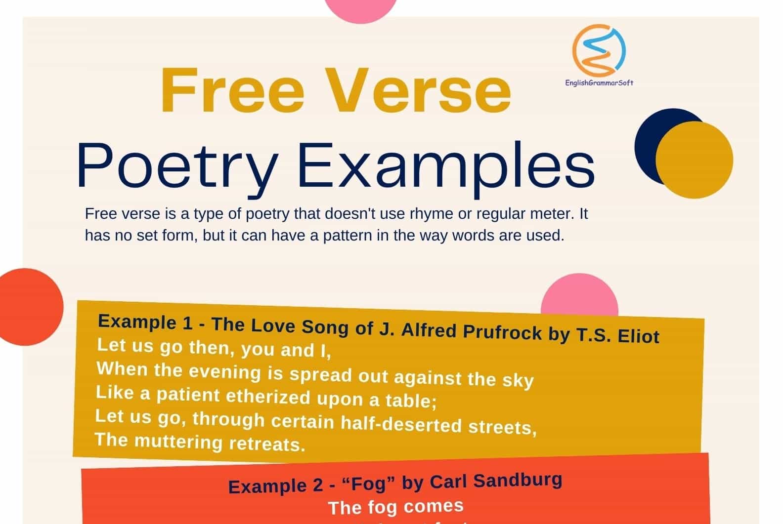 Free Verse Poetry Examples