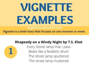 Vignette Examples (Literary Devices)