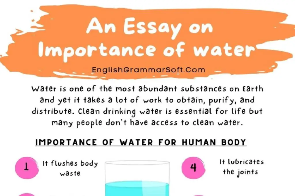 drinking water conclusion essay