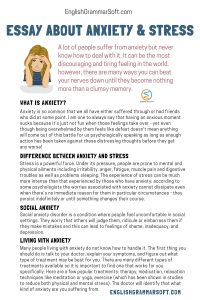 Essay about Anxiety and Stress - EnglishGrammarSoft