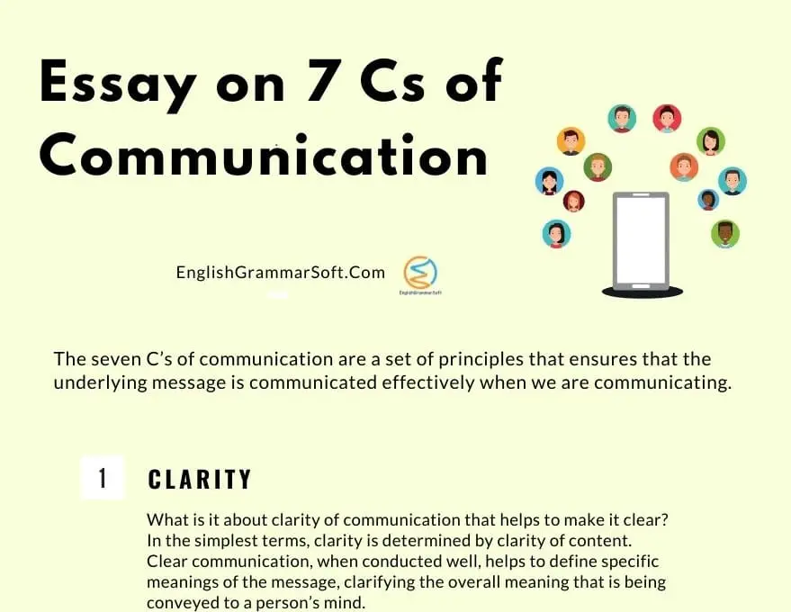Essay on 7 Cs of Communication