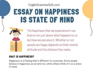 what makes a person happy essay