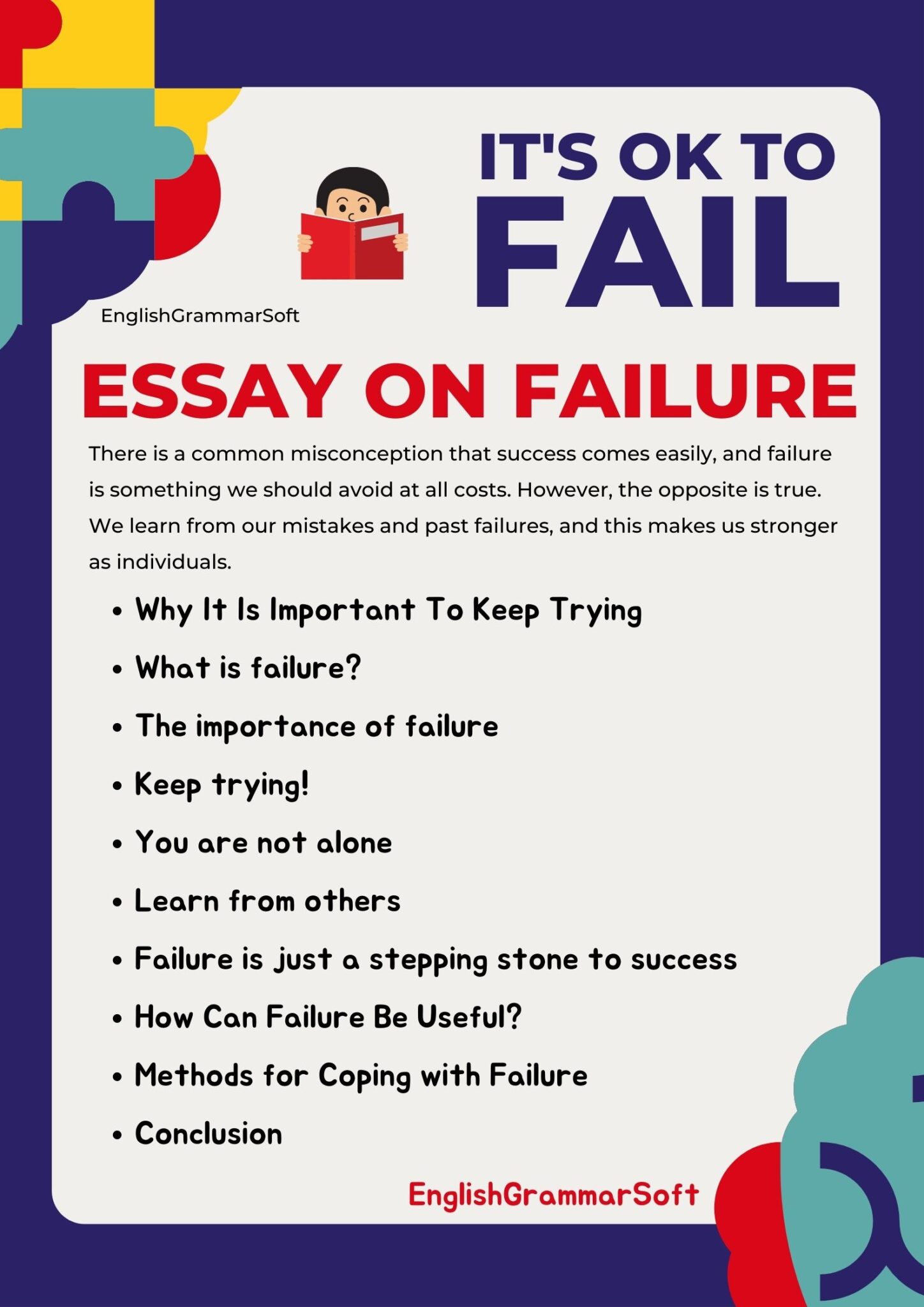 essay about failure to success