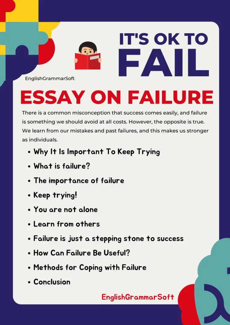 essay failure is the first step to success