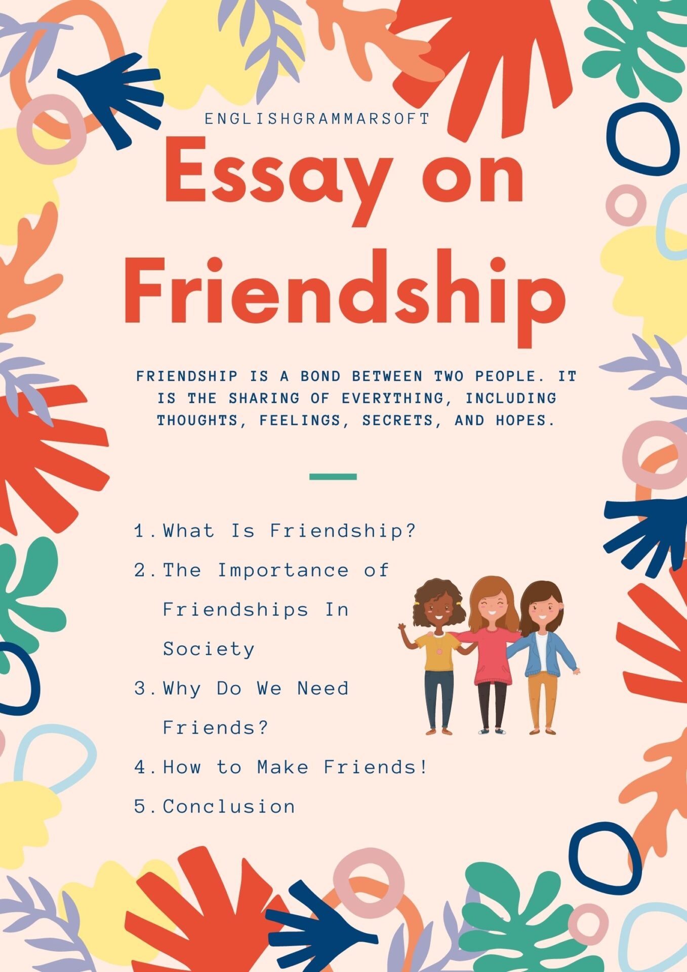 writing a essay on friendship