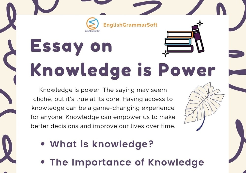 Essay on Knowledge is Power