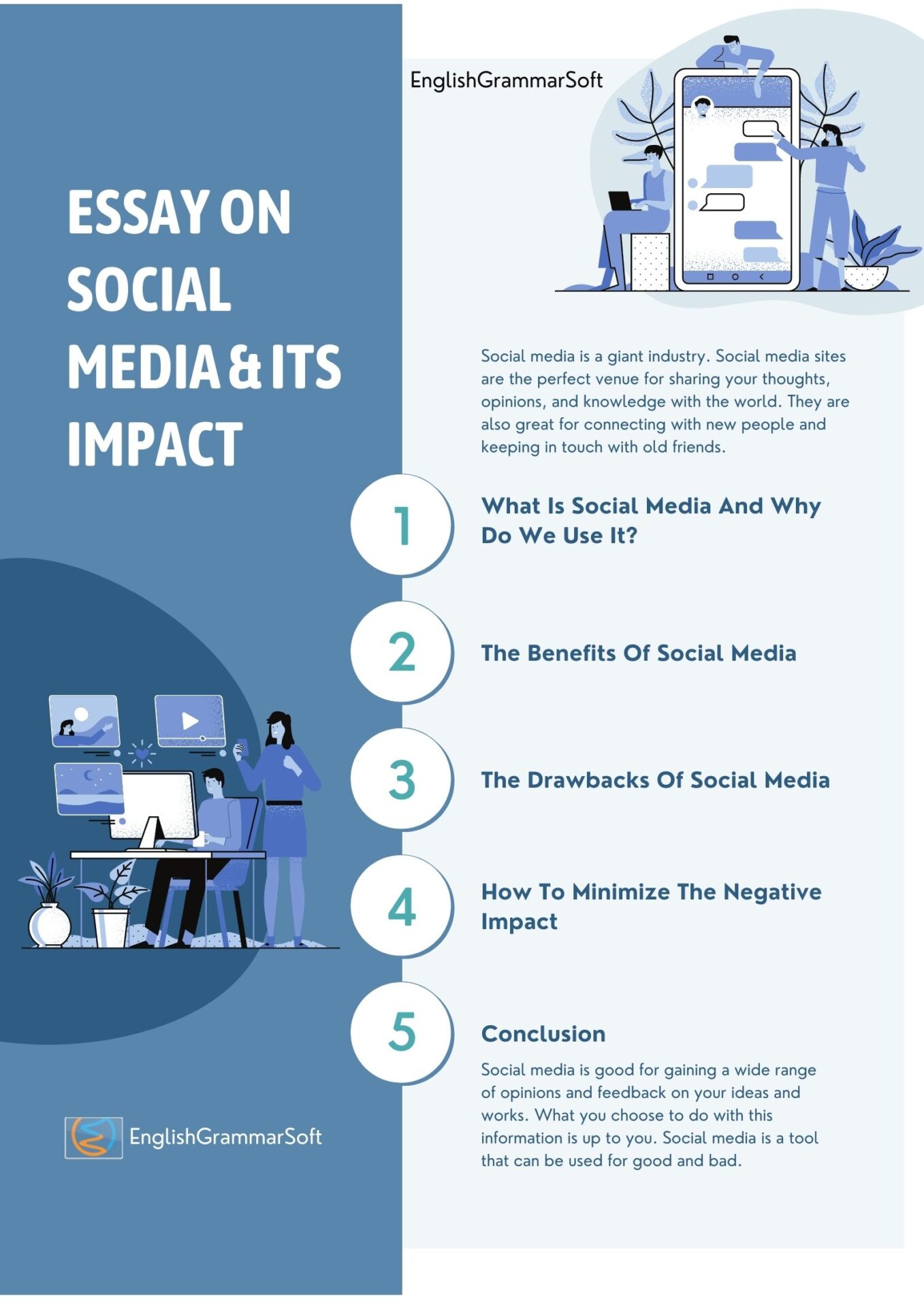 Essay on Social Media (Benefits & Drawbacks)