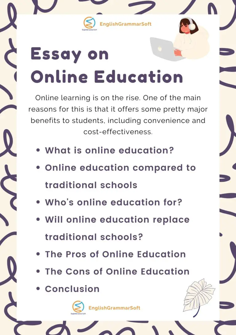 topic sentence about online education