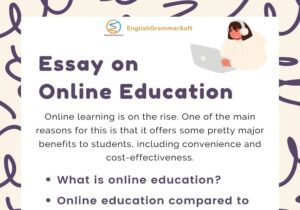 Essay on online education (Pros & Cons)