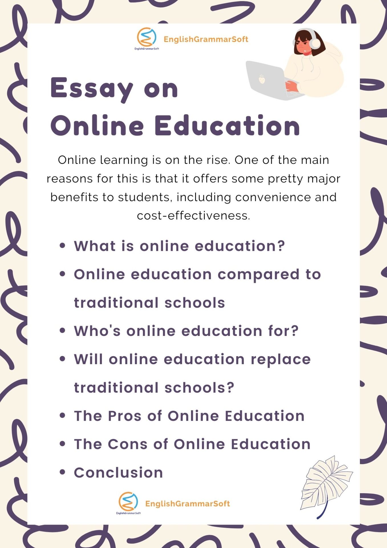 the pros and cons of online learning essay