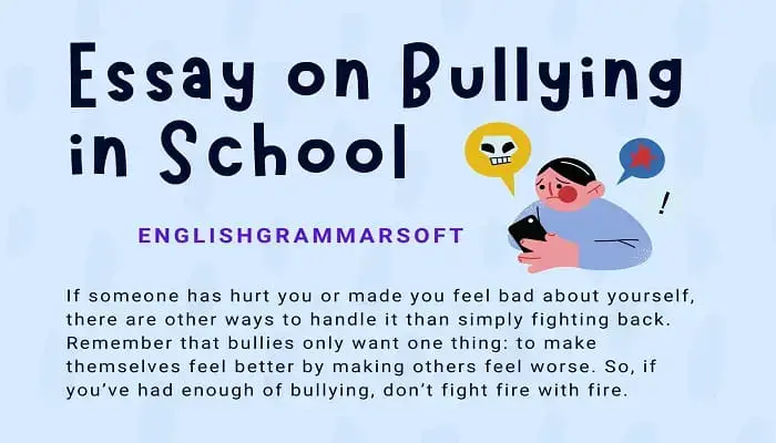 causes and effects of school bullying essay