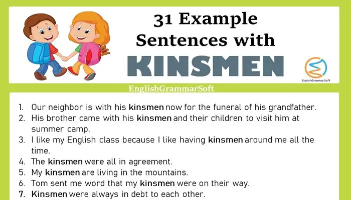 Sentences with Kinsmen in them