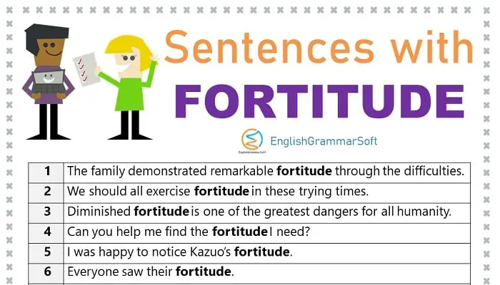 Sentences with Fortitude
