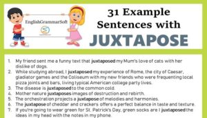 Sentences with Juxtapose in them (as a verb)