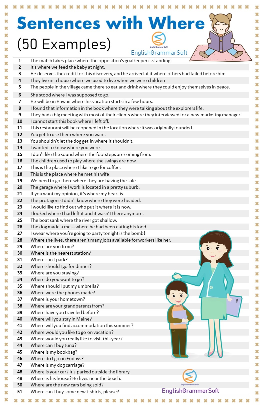 Sentences with Where (50 Examples)