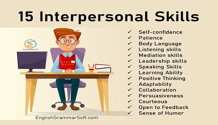 What are the 15 interpersonal skills