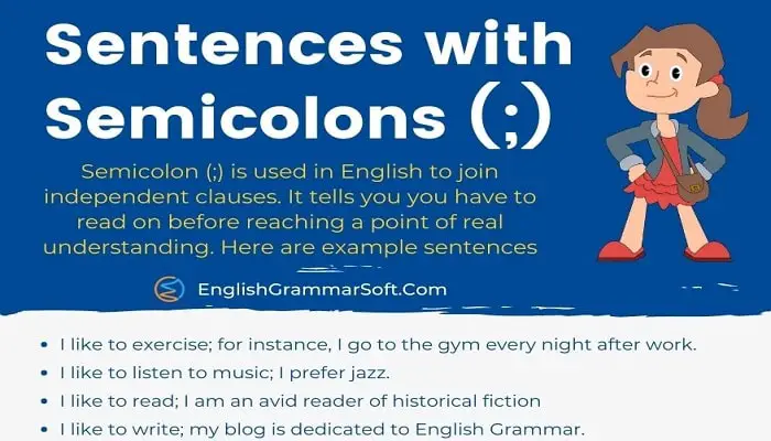 Semicolons Should Not Be Used When The Sentence Includes