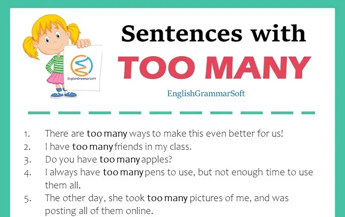 Make Sentences with Too Many