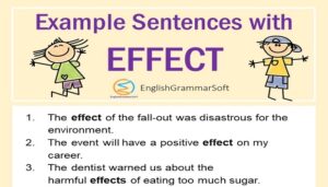 Example Sentences with Effect