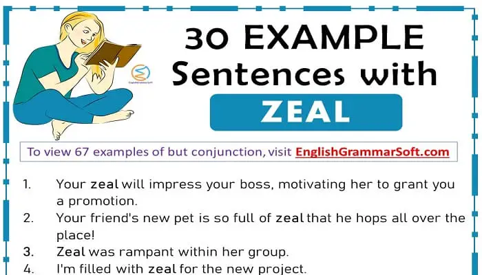 Sentences with Zeal