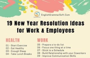 19 New Year Resolution Ideas for Work & Employees 2022