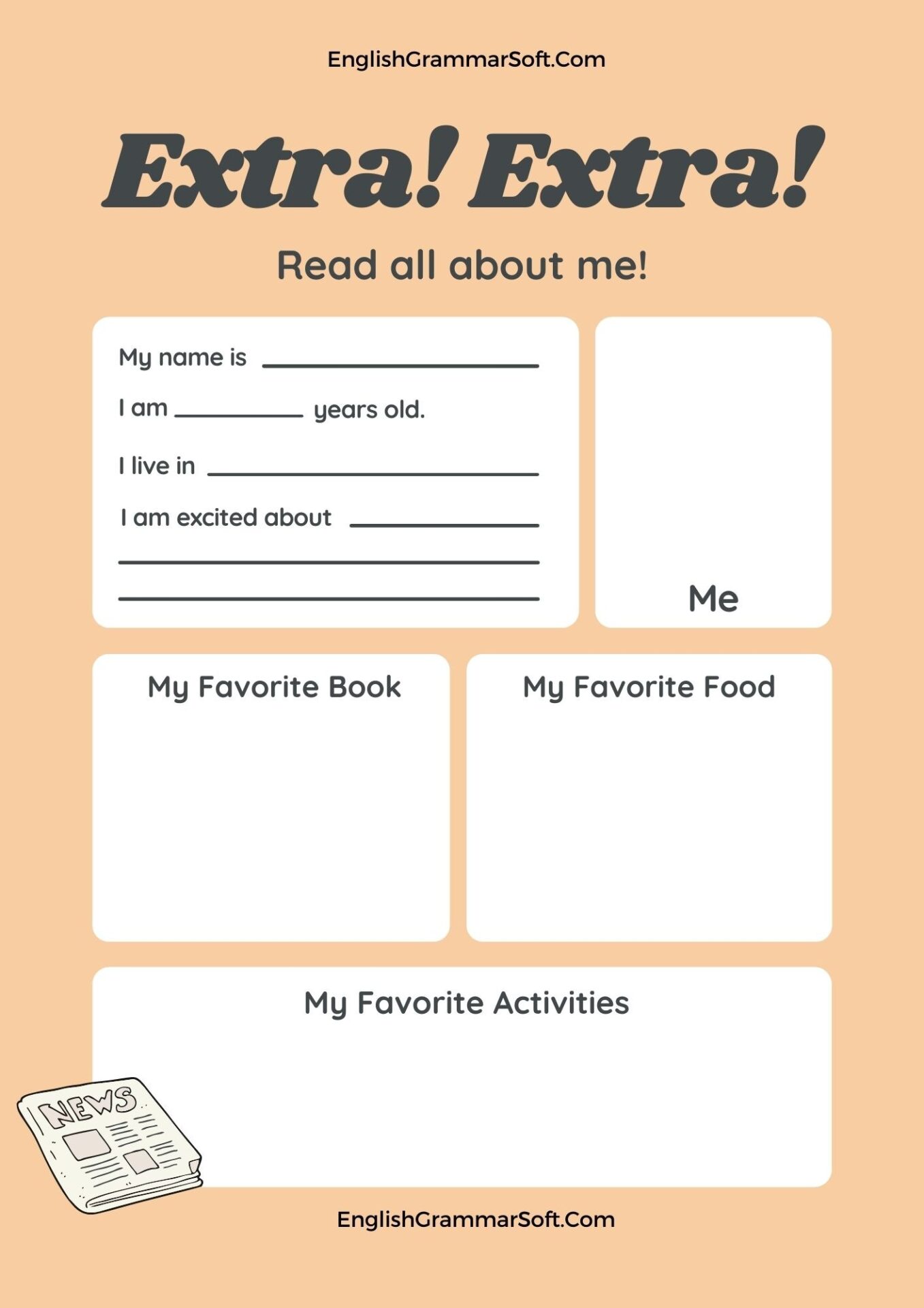 New Year worksheet (about me)