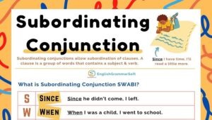 What is a Subordinating Conjunction? Examples, Worksheet & List