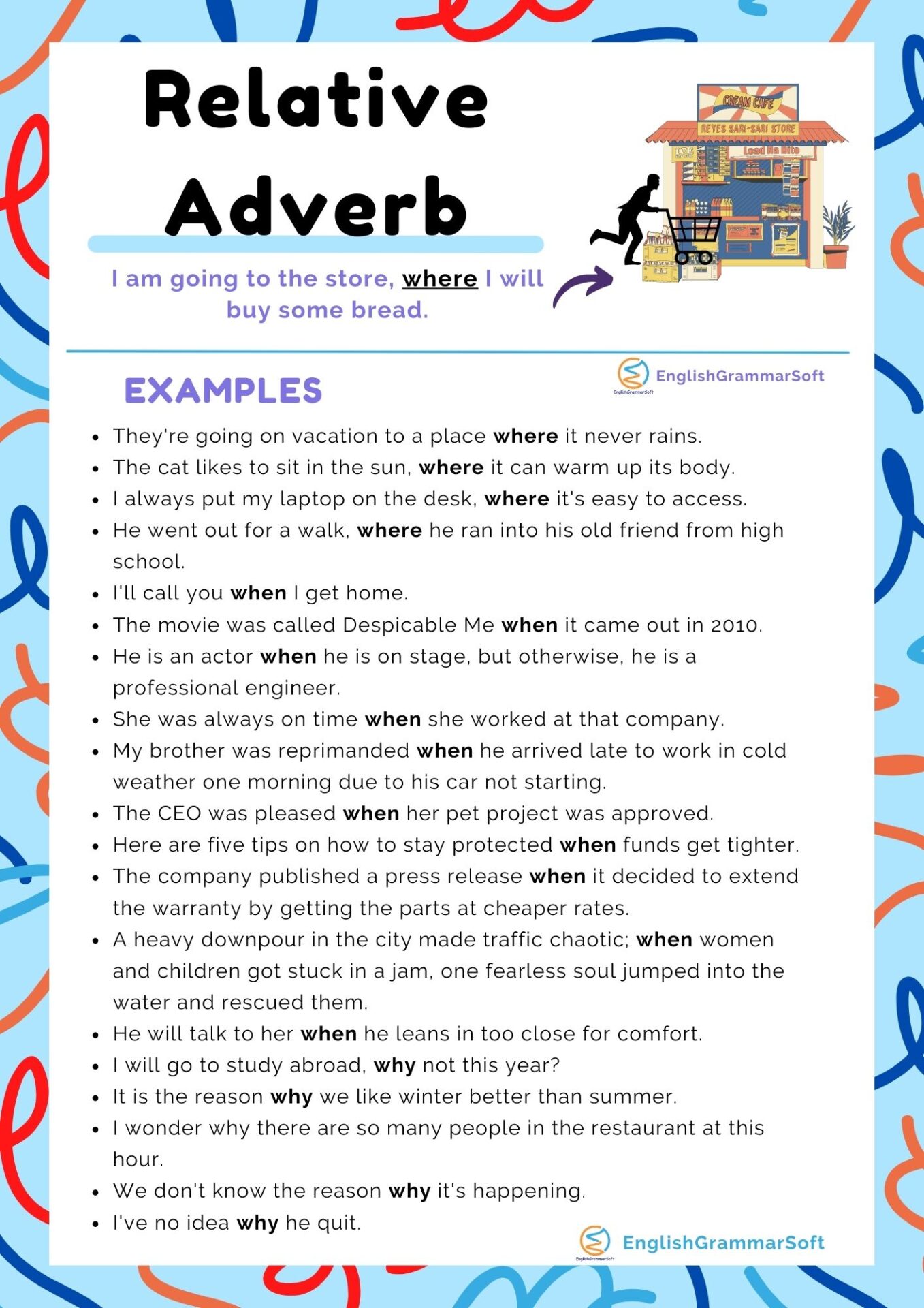 Relative Adverb Examples